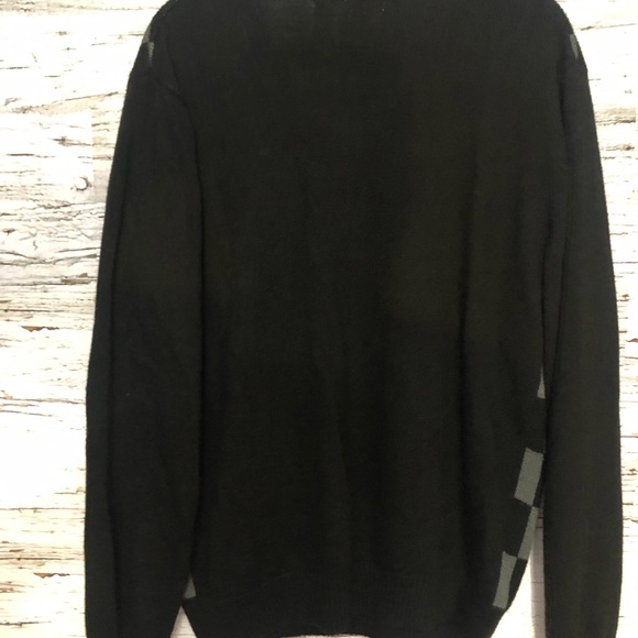 Grandpa style Oxygen pullover checkered sweater - Picture 4 of 5